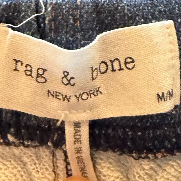 rag & bone Miramar Terry Wide Leg Jeans sweatpants denim medium cotton - Picture 10 of 13